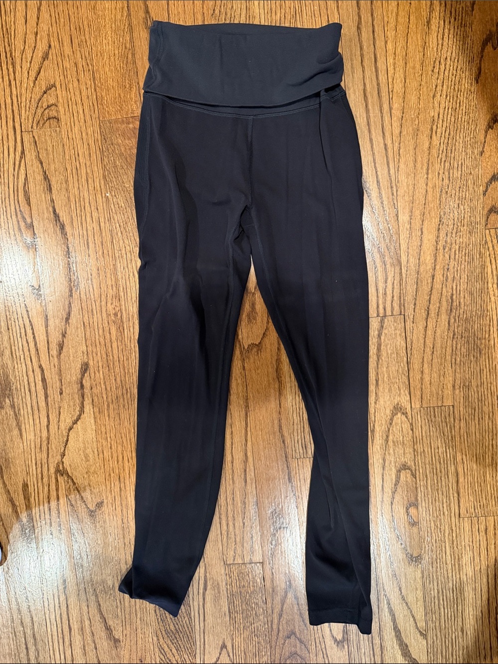 lululemon athletica Black High-Rise Fold-Over Leggings